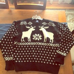 Wool reindeer sweater